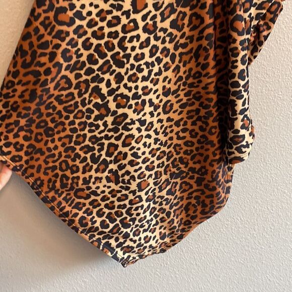 NWT- CATHERINE Malandrino- leopard print one piece- Size XL - Picture 9 of 12